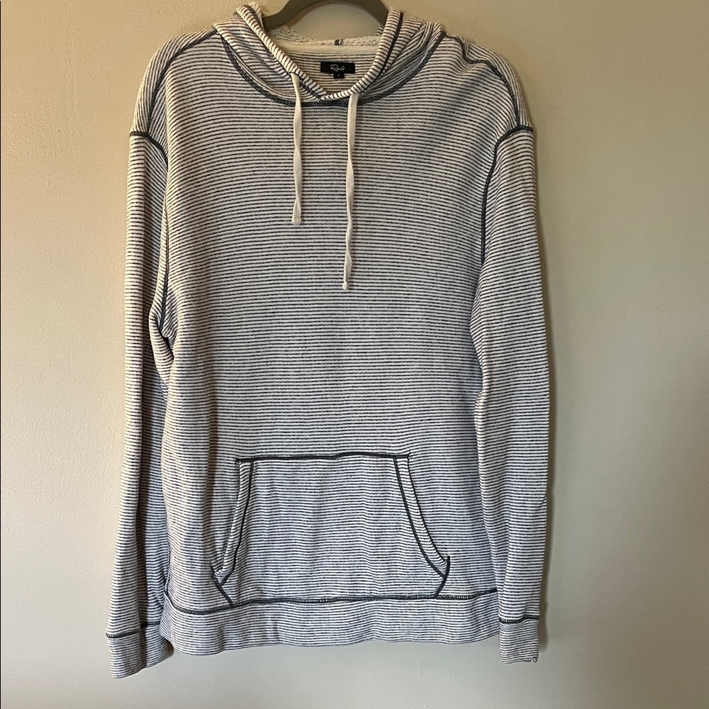 Rails Black and White Striped Hoodie